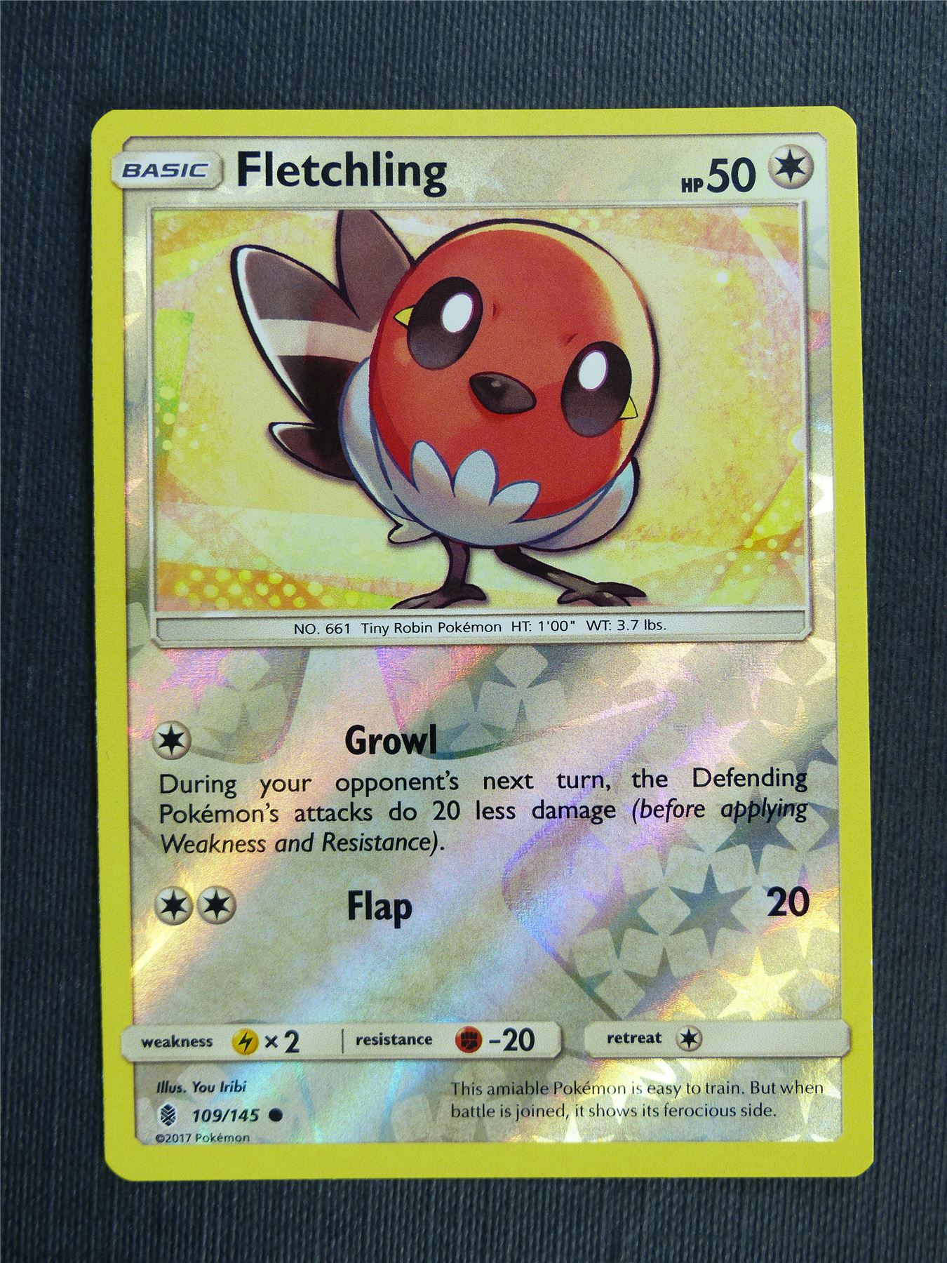 Fletchling 109/145 Reverse Holo - Pokemon Cards #5QP