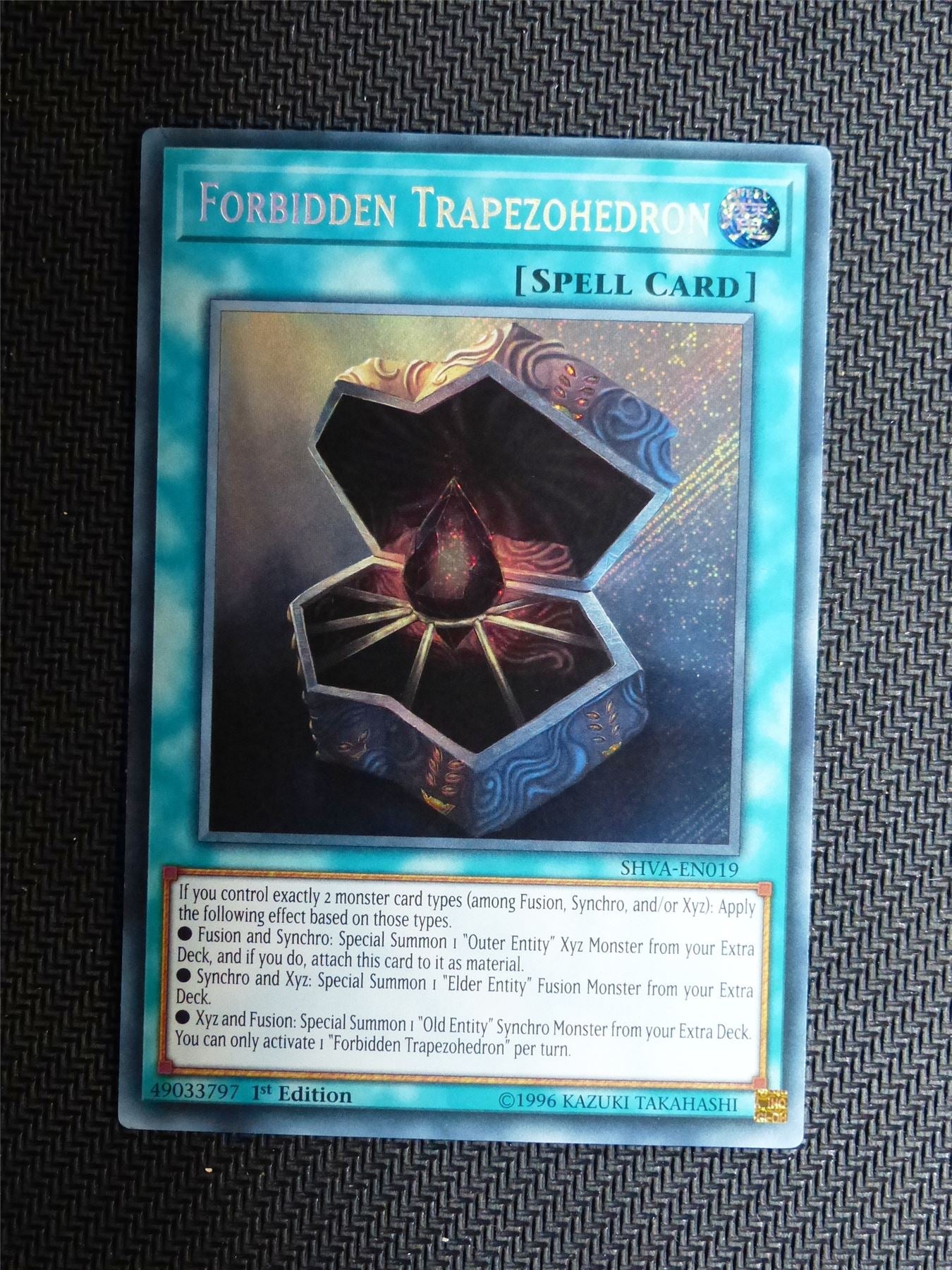 Forbidden Trapezohedron - SHVA - Super Rare - Yugioh Card # 1E47