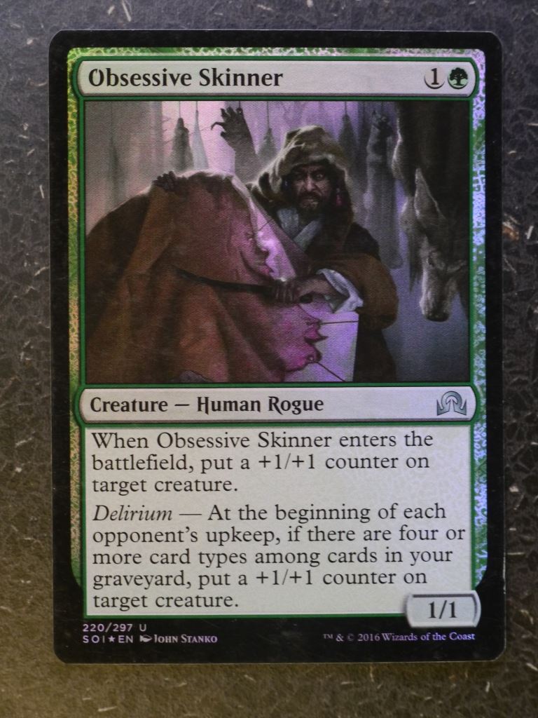 MTG Magic Cards: OBSESSIVE SKINNER # 7J90