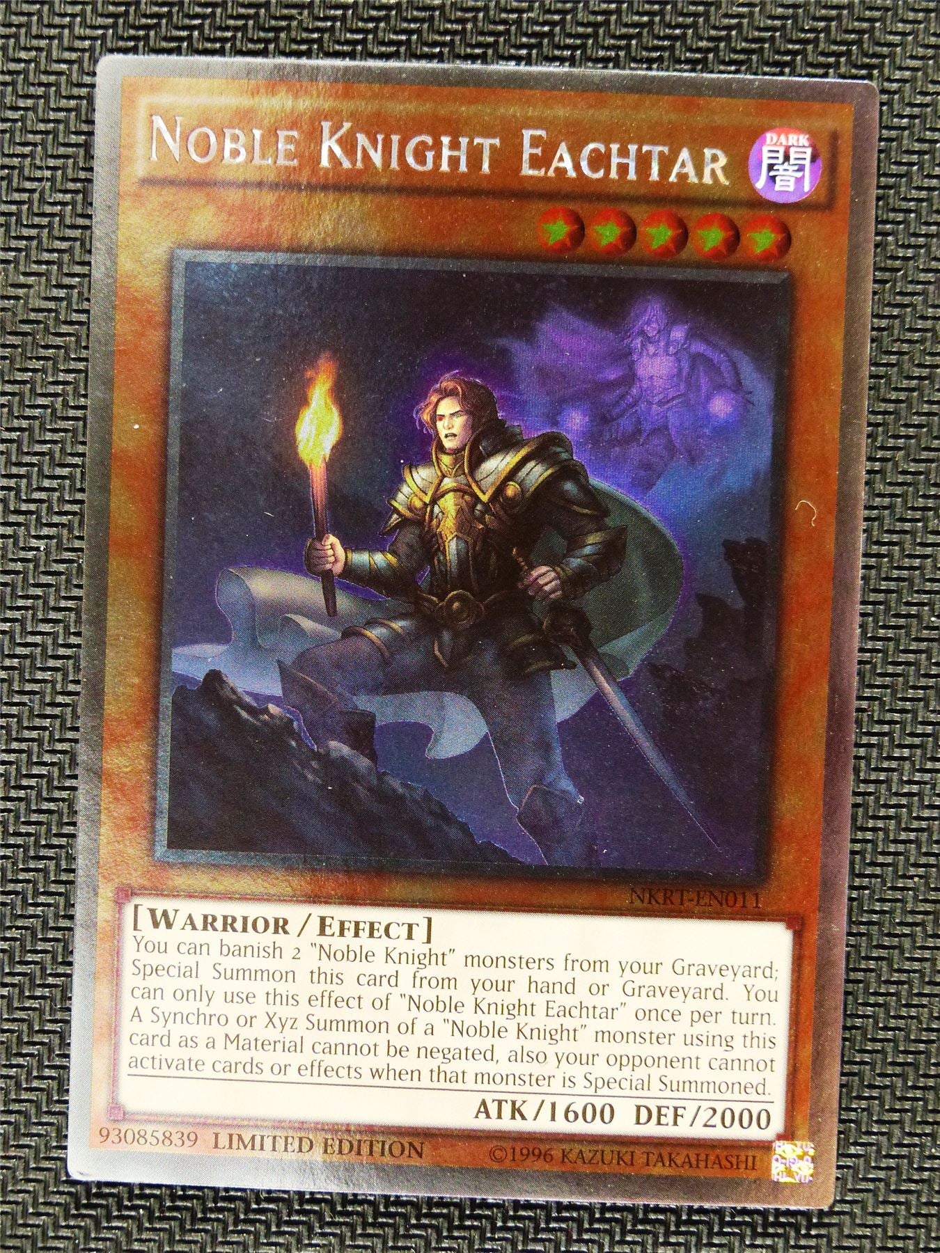 Noble Knight Eachtar - NKRT - Platinum Rare - Yugioh Card # 1B88