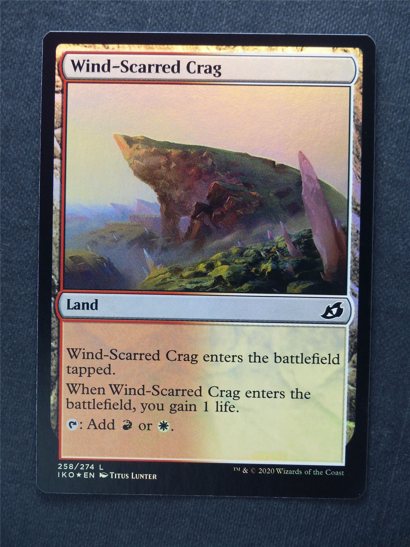Wind-Scarred Crag Foil - Mtg Magic Cards #XE