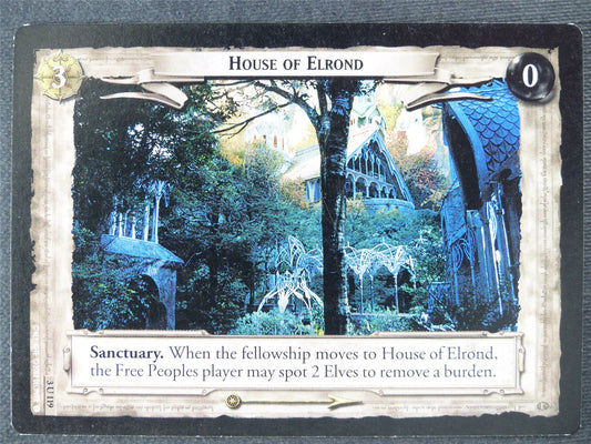 House of Elrond 3 U 119 - played - LotR Cards #HB