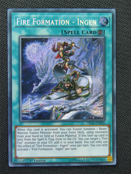 Fire Formation - Ingen FIGA Secret Rare - 1st ed - Yugioh Card #8P3