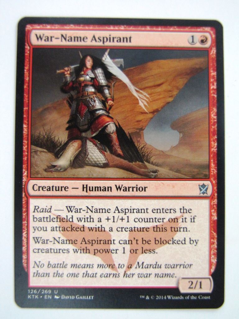 MTG Magic Cards: WAR-NAME ASPIRANT # 1D87