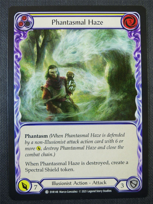 Phantasmal Haze Yellow - 1st ed Everfest - Flesh & Blood Card #6D3