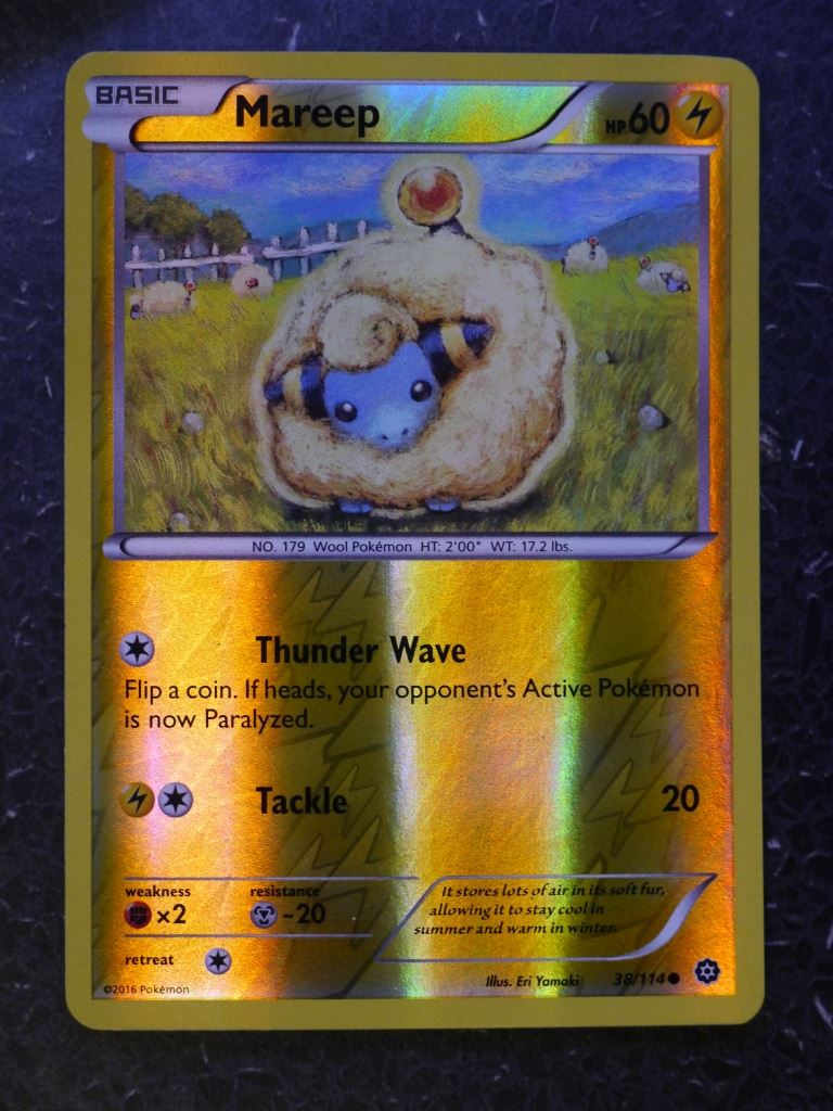 Pokemon Cards: MAREEP 38/114 REVERSE HOLLOWS # 6B12