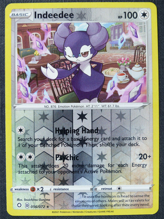 Indeedee 056/072 Reverse Holo - Pokemon Cards #AR