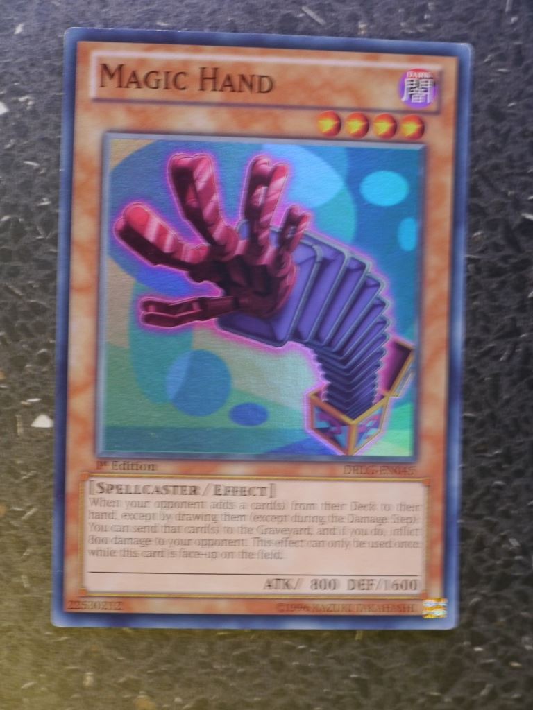 Yugioh Cards: MAGIC HAND DRLG  SUPER RARE # 3G100