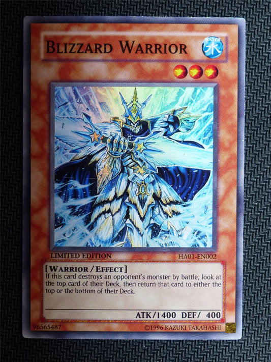 Blizzard Warrior - Ha01 - Super Rare - Yugioh Card # 1E14