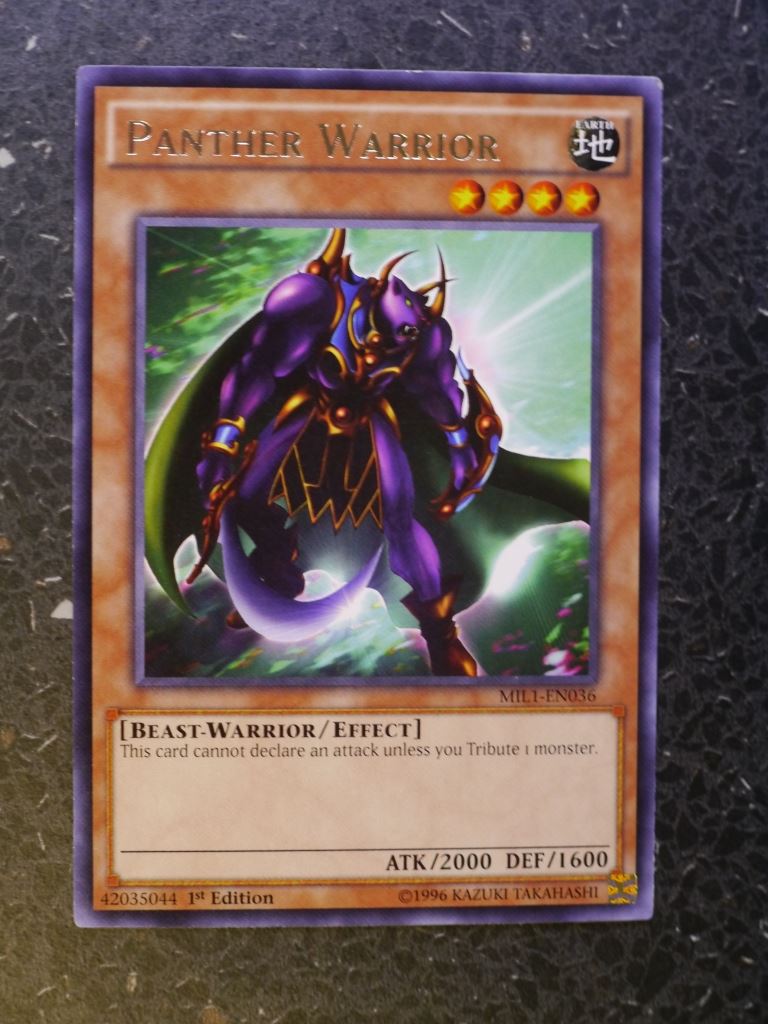 Yugioh Cards: PANTHER WARIOR MIL1 RARE # 3G59