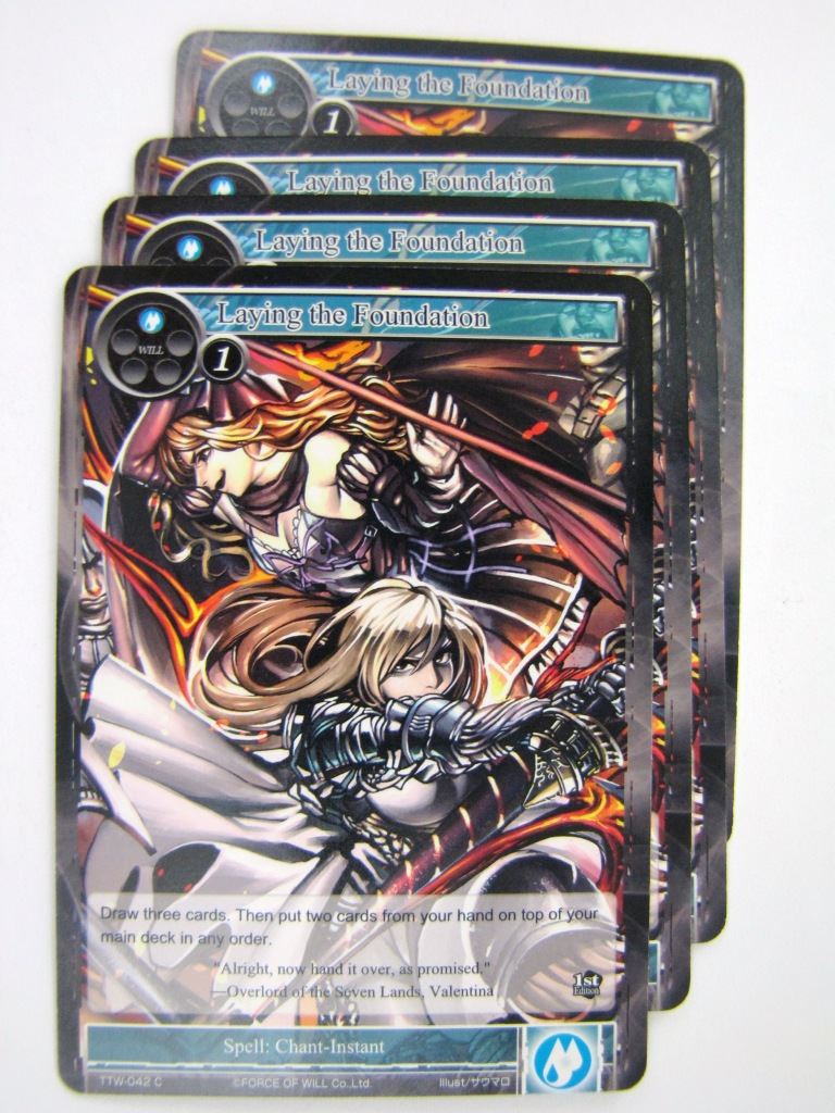 Force of Will Cards: LAYING THE FOUNDATION x4 # 7I73