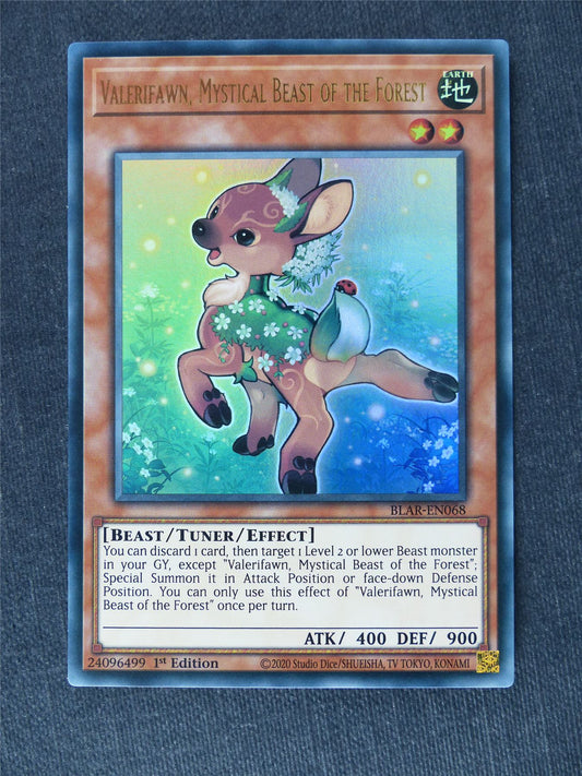 Valerifawn Mystical Beast of the Forest BLAR Ultra Rare - 1st ed - Yugioh Cards #TH