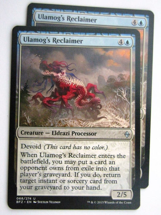 MTG Cards: BATTLE FOR ZENDIKAR: ULAMOG'S RECLAIMER x2 # 37B77