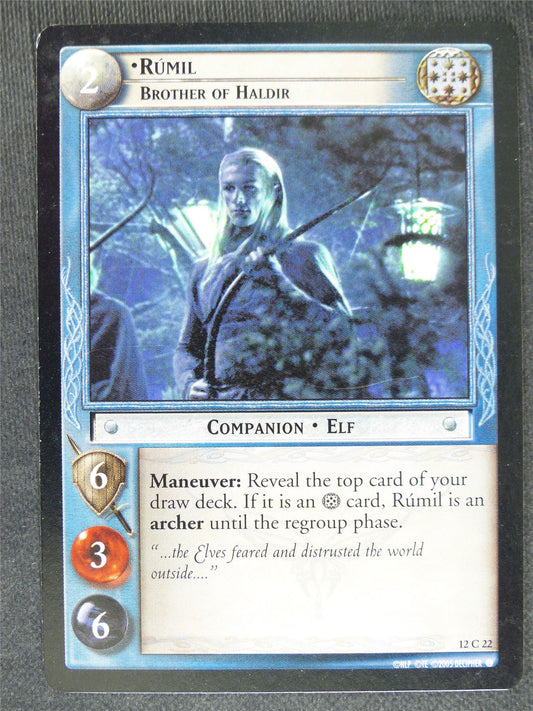 Rumil 12 C 22 - played - LotR cards #CK