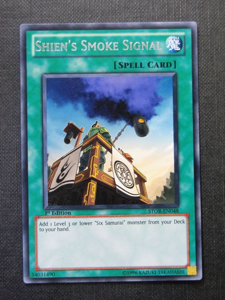 Shien's Smoke Signal STOR Rare - 1st ed - Yugioh Cards # 3H64