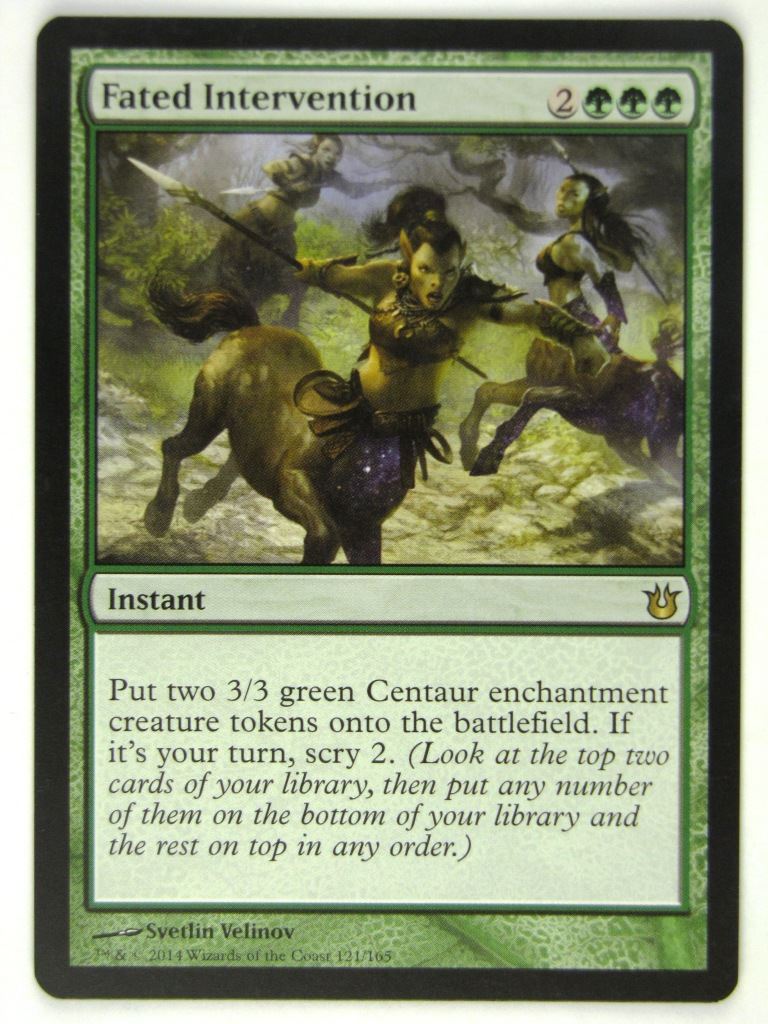 MTG Magic Played Cards: FATED INTERVENTION # 18G14