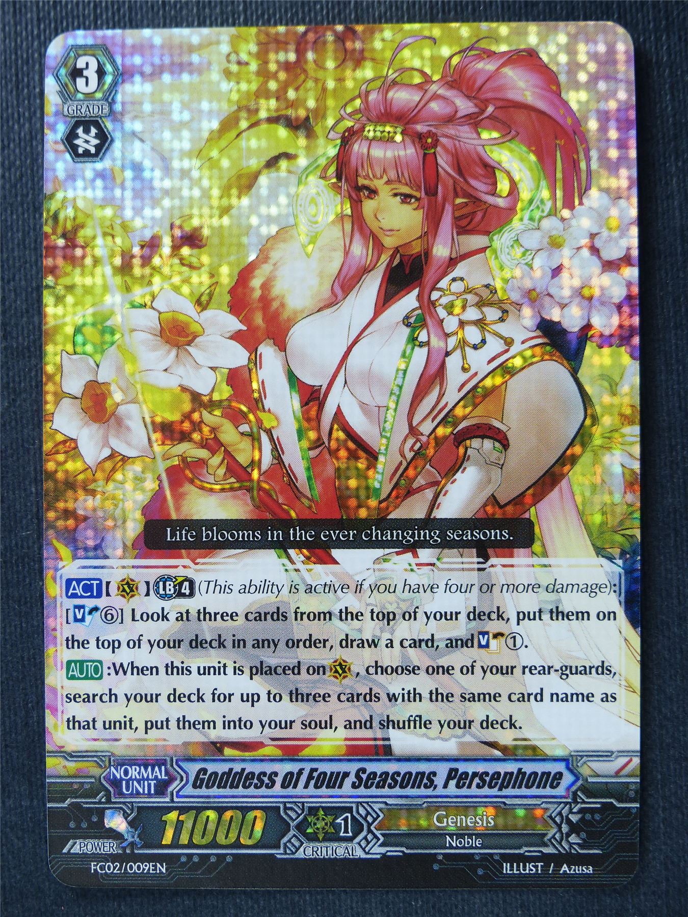 Goddess of Four Seasons Persephone FC02 - Vanguard Card #4I8