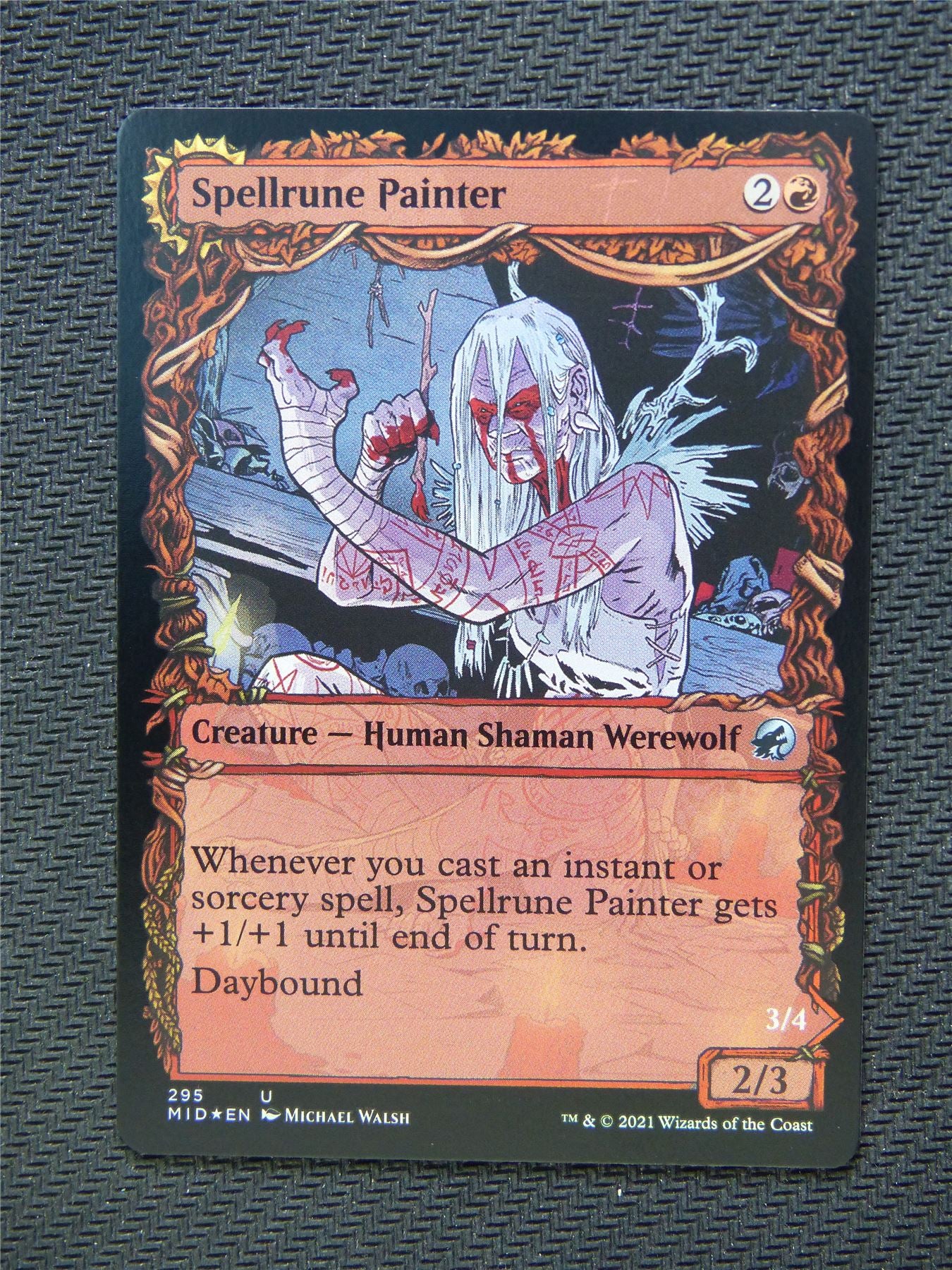 Spellrune Painter Spellrune Howler Foil  Showcase - Innistrad - Mtg Card #3M0