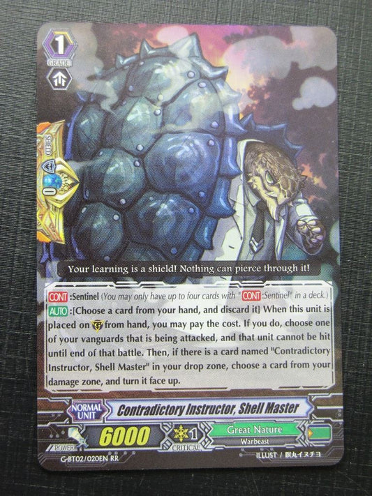 Contradictory Instructor Shell Master G-BT02 RR - Vanguard Card # 8H3