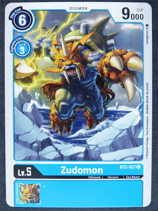 Zudomon BT2-027 U - Digimon Cards #Q2