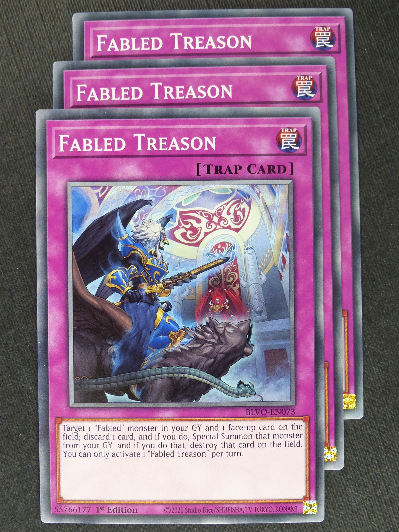 Fabled Treason x3 - Yugioh Cards #Y6