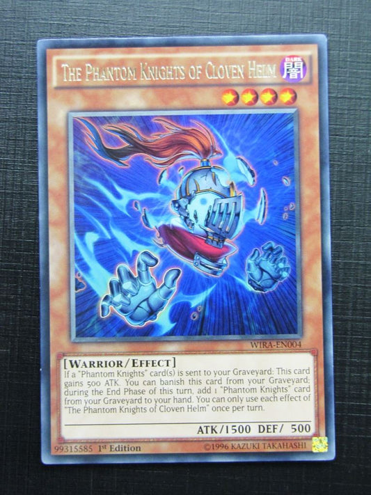 Yugioh Cards: THE PHANTOM KNIGHTS OF CLOVEN HELM WIRA RARE # 16F33