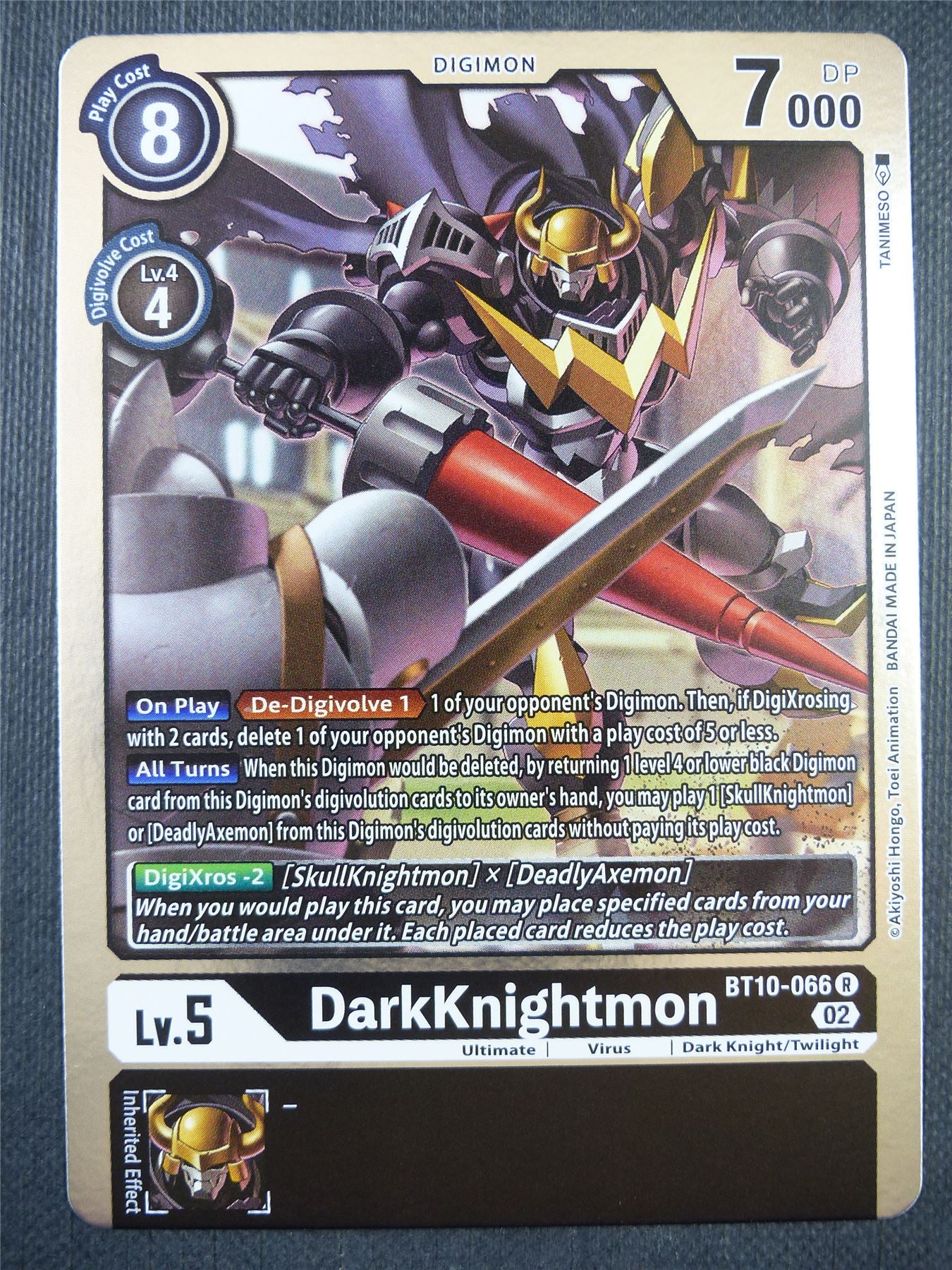 DarkKnightmon BT10-066 R - Xros Encounter - Digimon Card #96S