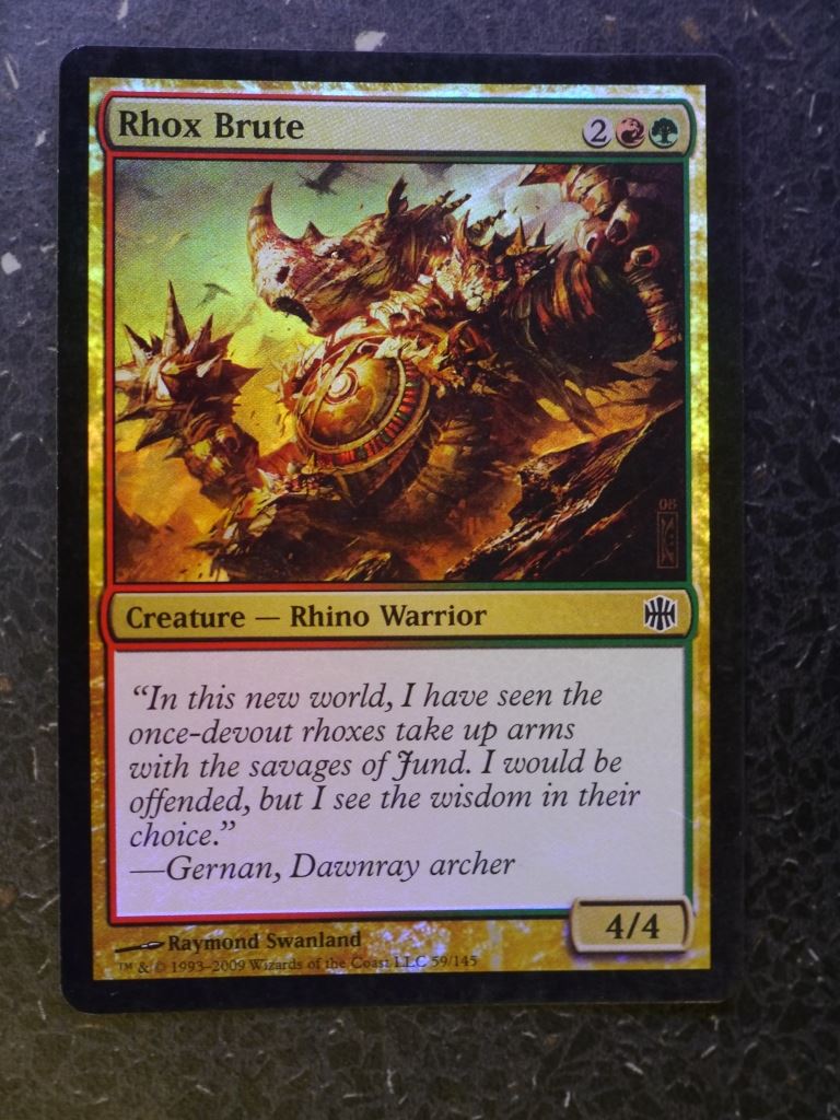 MTG Magic Cards: RHOX BRUTE FOIL # 4H10
