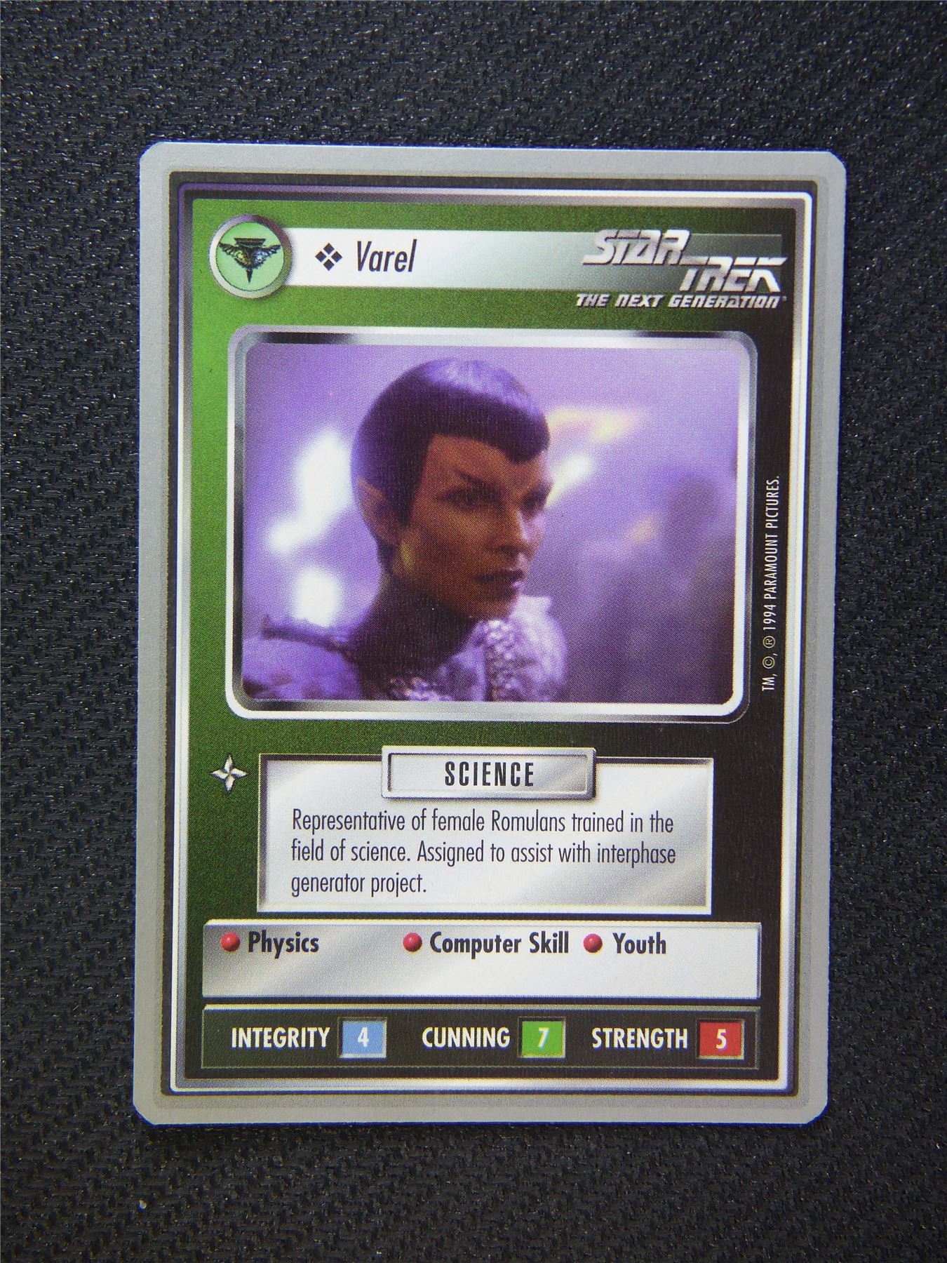 Varel - Star Trek Silver Border Card Decipher #2C6