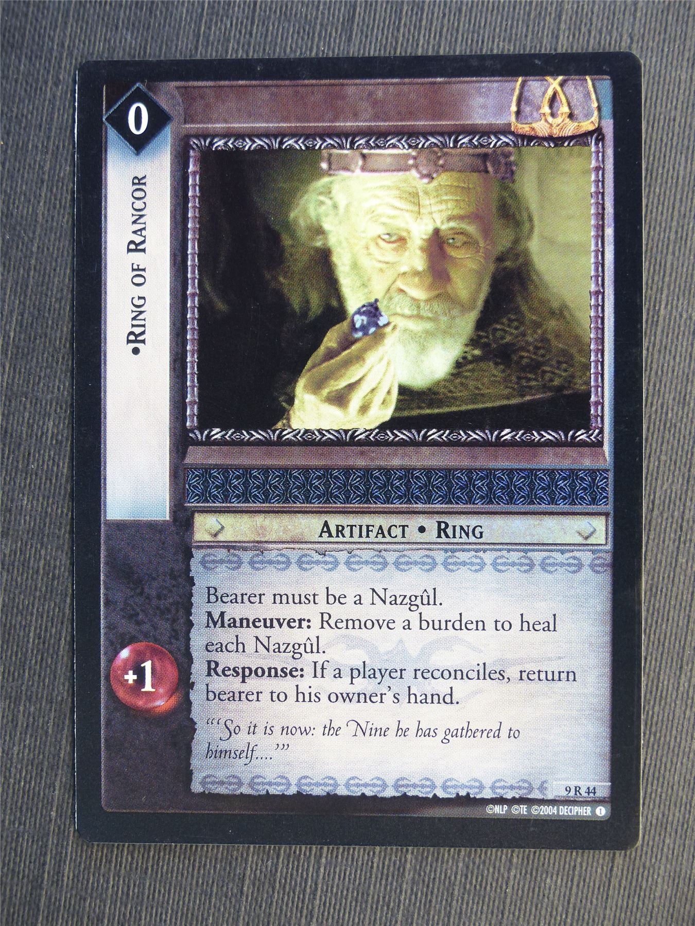 Ring of Rancor 9 R 44 Foil - LotR Cards #66Q