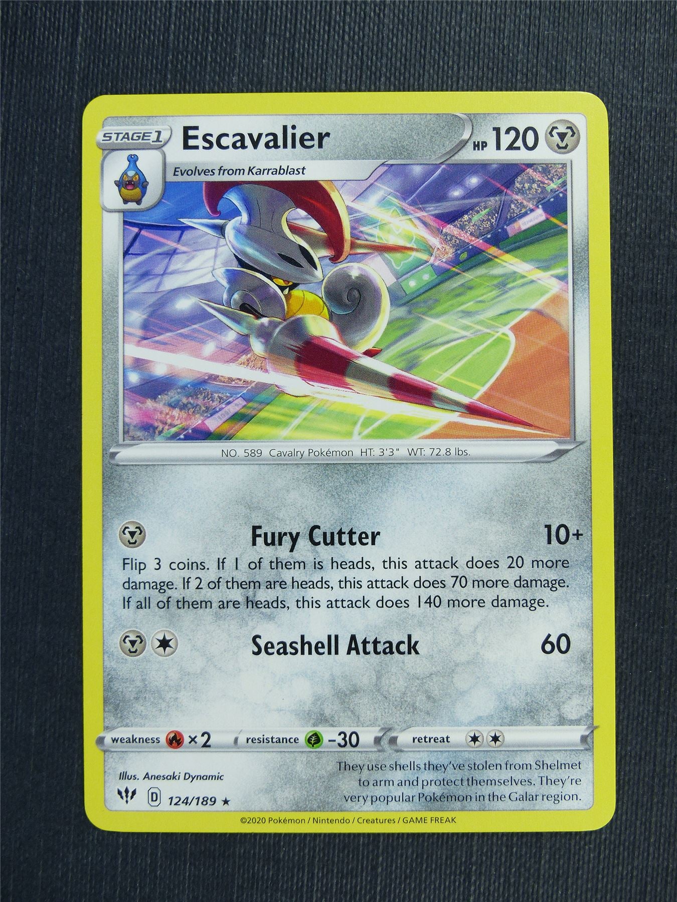 Escavalier 124/189   - DAA - Pokemon Card #38W