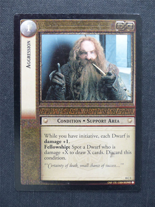 Aggression 8 C 1 - LotR Cards #NG