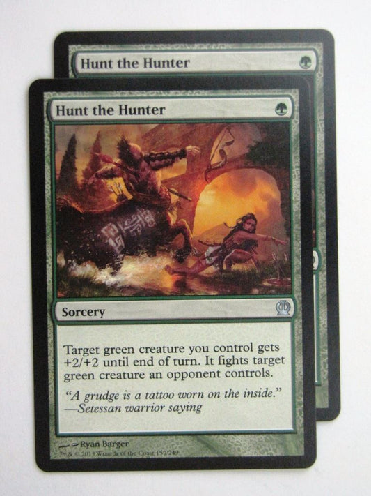 MTG Magic Cards: HUNT THE HUNTER x2 Theros # 24D81