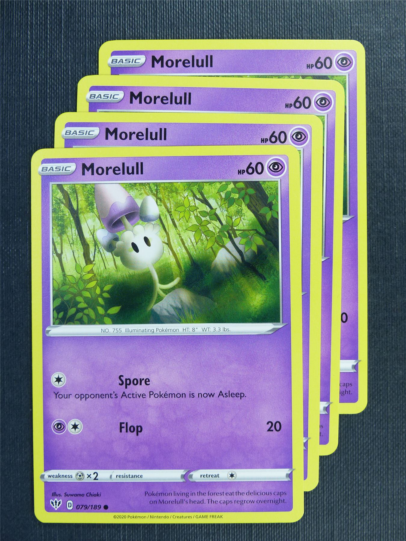 Morelull 079/189 x4 - DAA - Pokemon Card  #3ET