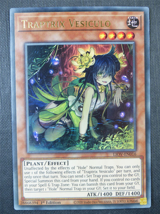 Traptrix Vesiculo LIOV Ultra Rare - 1st ed Yugioh Card #8HA