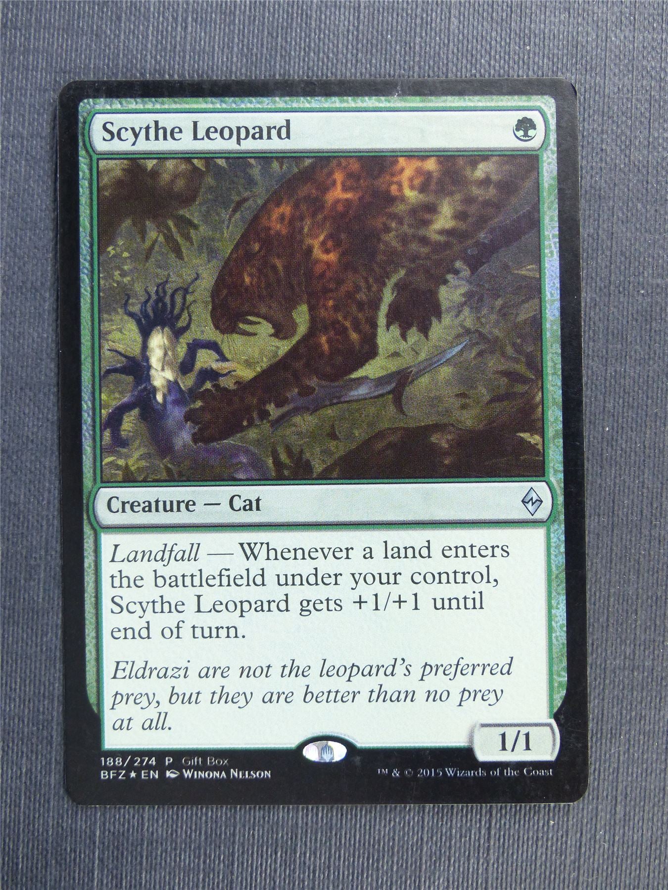 Scythe Leopard Foil - Mtg Magic Cards #39K