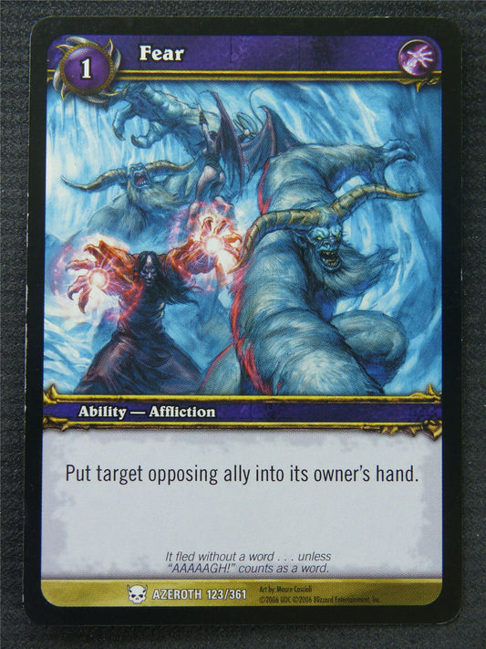 Fear - Common - World Of Warcraft #1FW