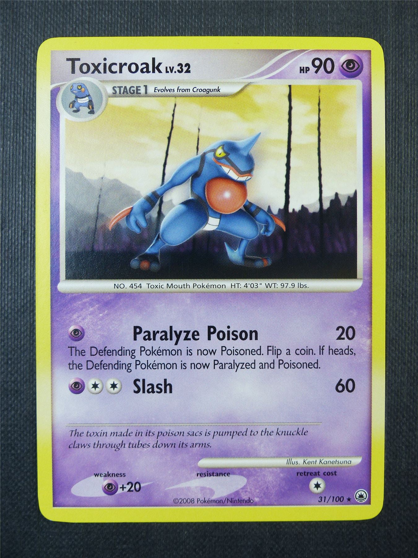 Toxicroak 31/100 - Pokemon Card #9OZ