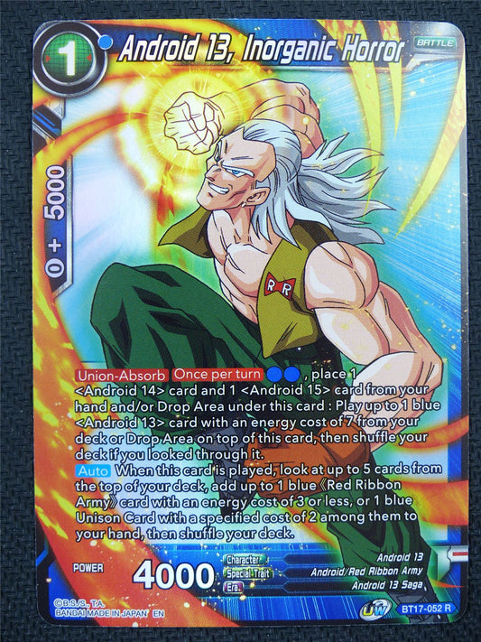 Android 13 Inorganic Horror BT17 R - Dragon Ball Super Card #5Z7