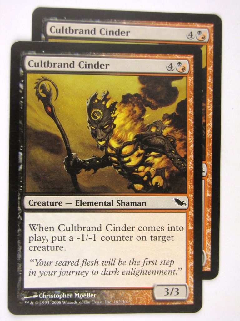 MTG Magic: the Gathering Cards: CULTBRAND CINDER x2: SHM