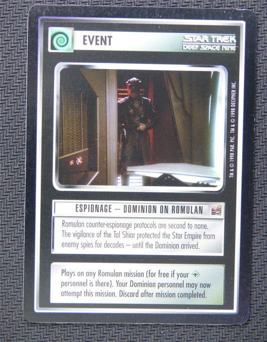 Event Espionage Dominion Romulan - Star Trek CCG Deep Space Nine #55D