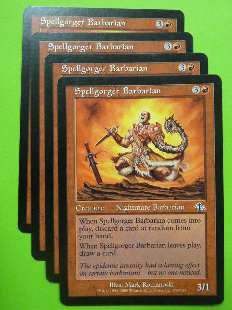 MTG magic: SPELLGORGER BARBARIAN x4