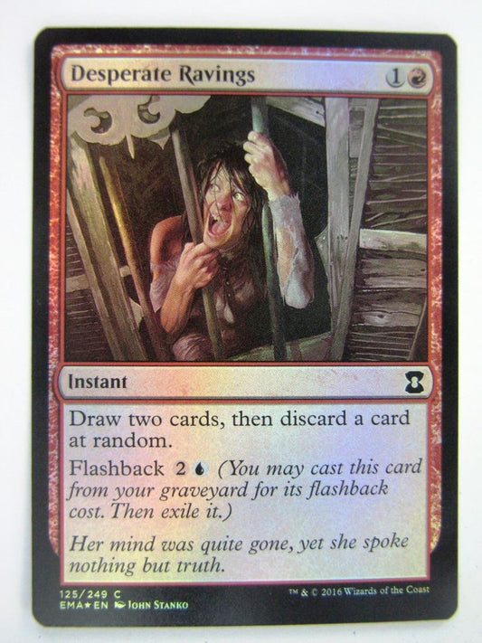 MTG Magic Cards: Eternal Masters: DESPERATE RAVINGS FOIL # 12A92