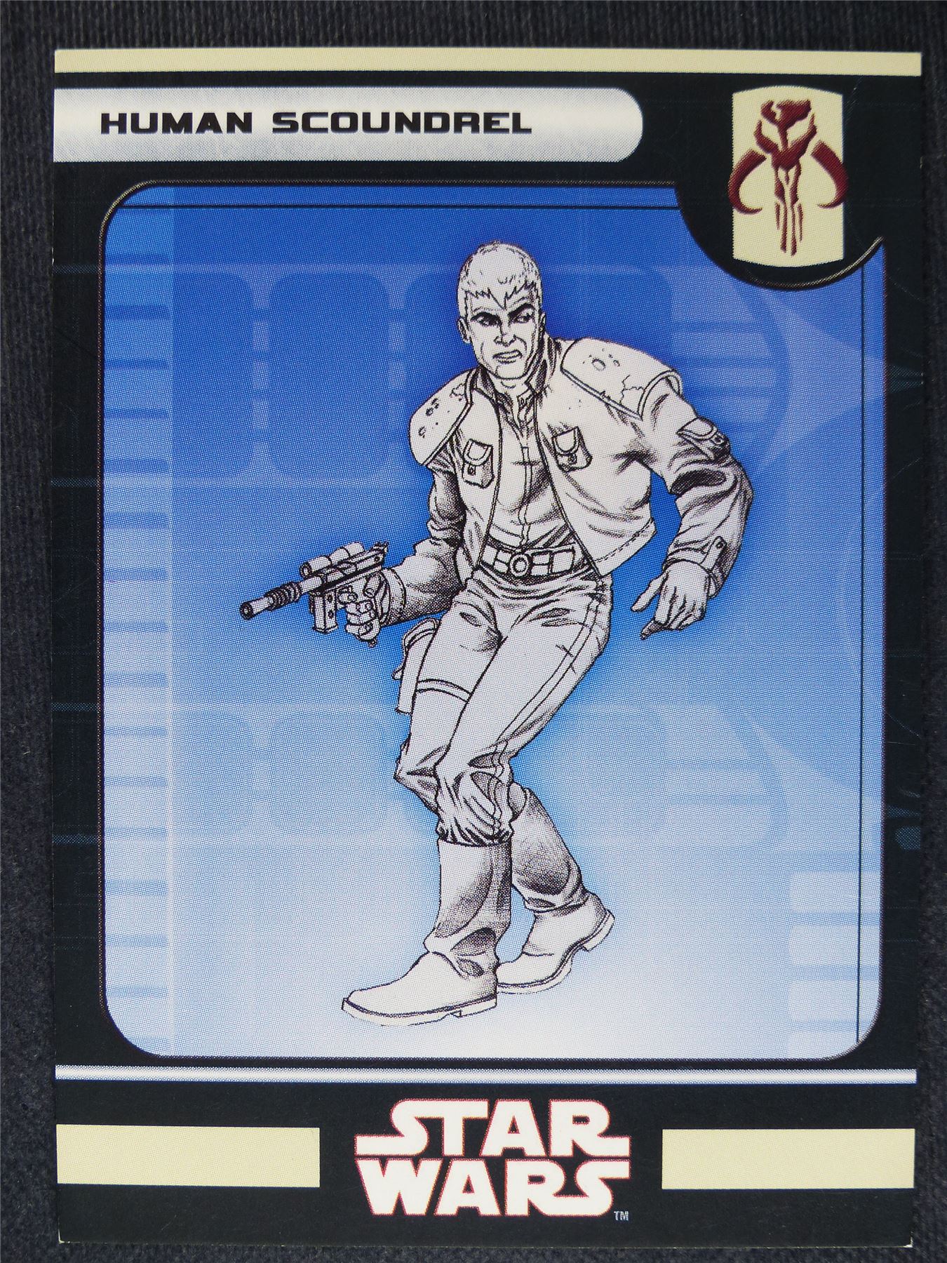 Human Scoundrel - Star Wars Miniatures Spare Cards #5J