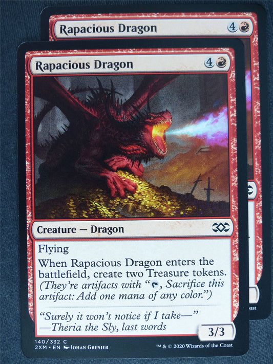 Rapacious Dragon x2 - Double Masters - Mtg Magic Cards #7R