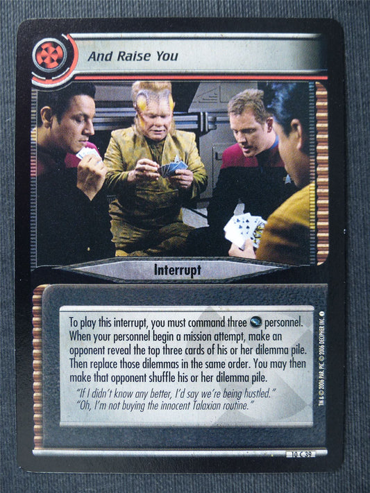 And Raise You - Star Trek Cards #X3