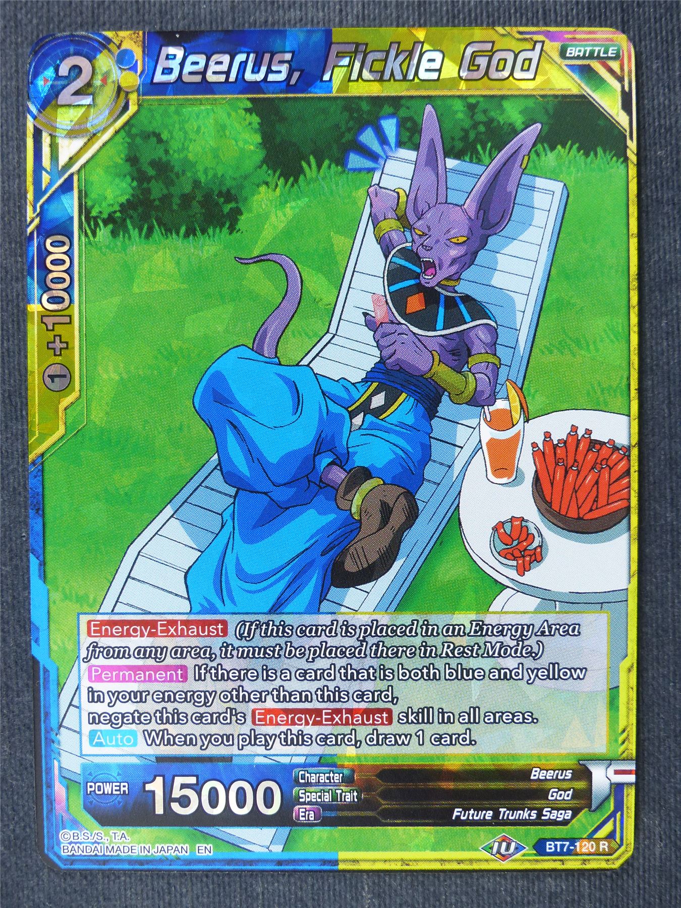 Beerus Ficle God R - Dragon Ball Super Cards #437