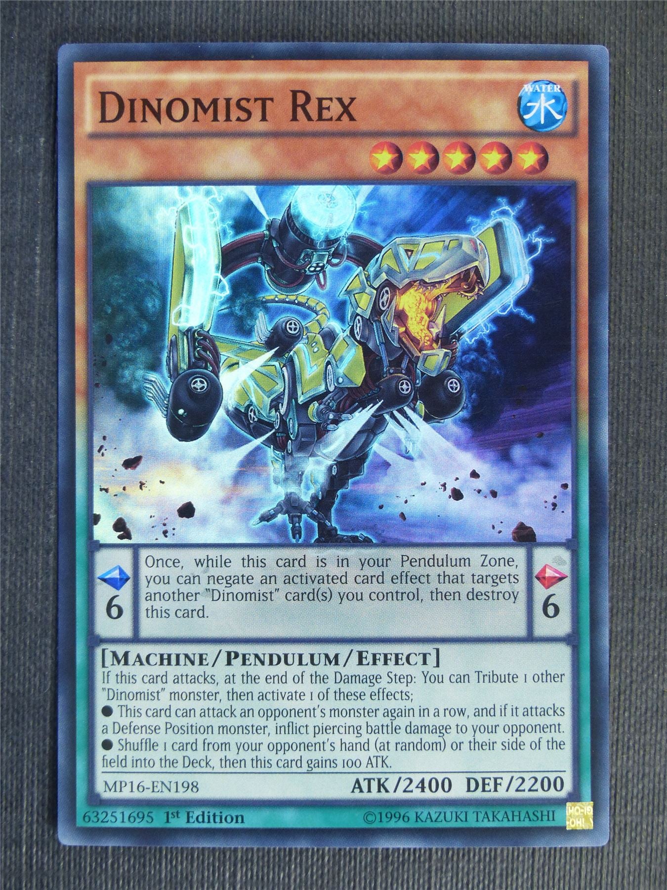 Dinomist Rex MP16 Super Rare - 1st ed - Yugioh Cards #VP