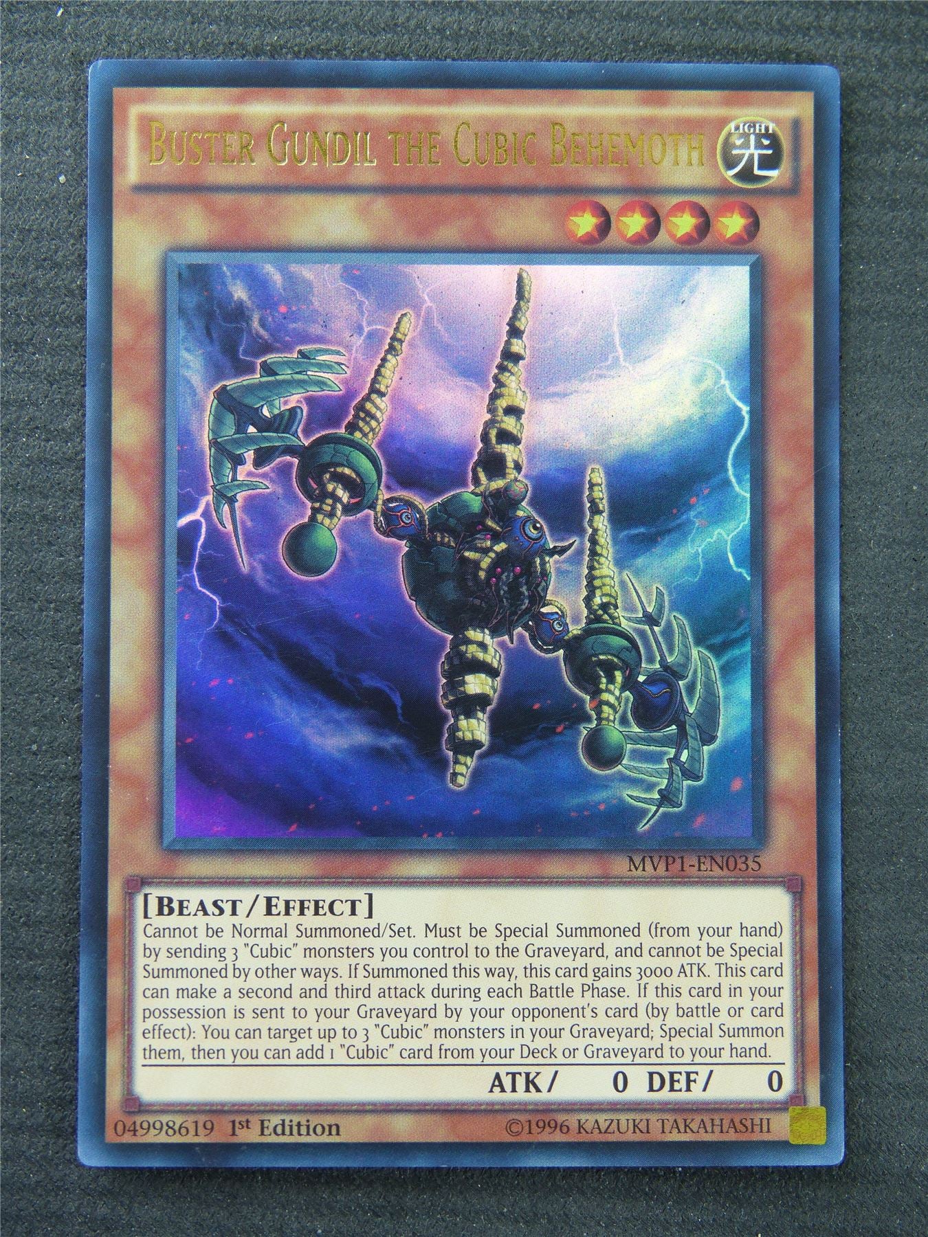 Buster Gundil The Cubic Behemoth MVP1 Ultra Rare - 1st Edition - Yugioh Card #1Q7