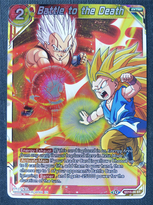 Battle to the Death Foil - Dragon Ball Super Cards #X1